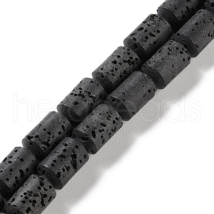 Synthetic Lava Rock Dyed Beads Strands G-H311-04-03-1