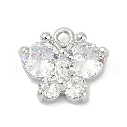 Brass Micro Pave Cubic Zirconia Pendants KK-Z094-16P-02-1