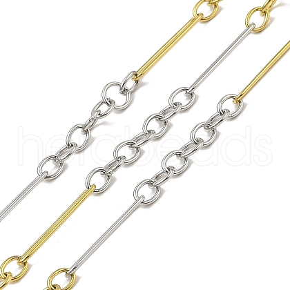 Ion Plating(IP) 304 Stainless Steel Two-Tone Link Chains CHS-M006-05PG-1