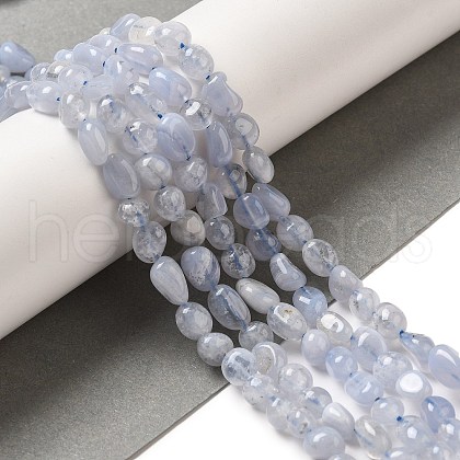 Natural Blue Lace Agate Beads Strands G-L608-A02-01A-1