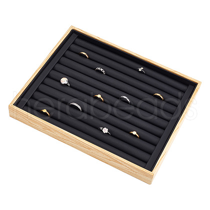 10-Slot Wood Ring Organizer Display Trays RDIS-WH0002-23B-1