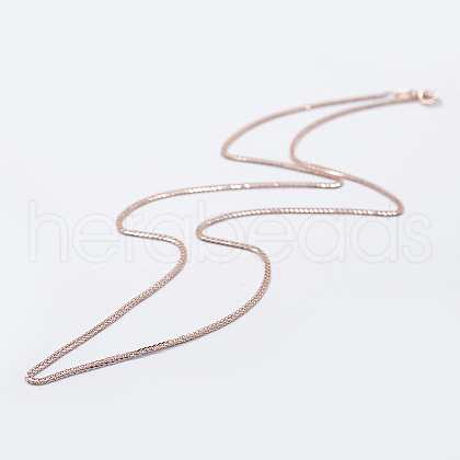 925 Sterling Silver Chain Necklaces STER-F039-60cm-16RG-1