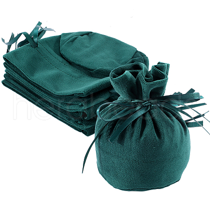 Beebeecraft 6Pcs Velvet Drawstring Pouches ABAG-BBC0001-19B-1