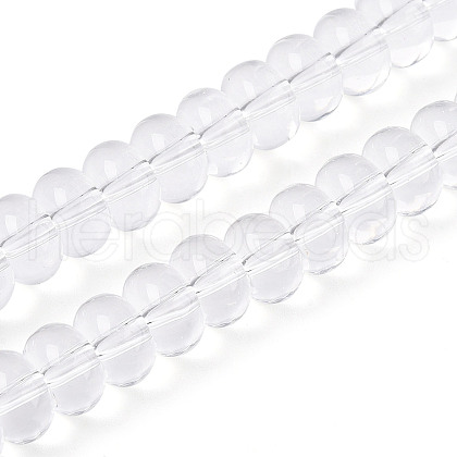 Transparent Glass Beads Strands GLAA-ZX008-8mm-19A-1