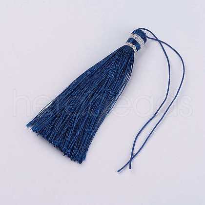 Nylon Thread Tassel Big Pendant Decorations NWIR-K019-A23-1