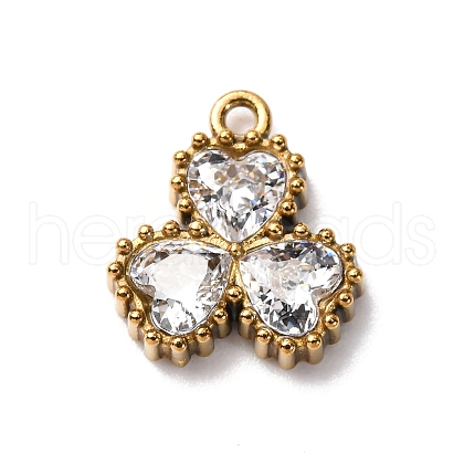 304 Stainless Steel Pendants STAS-D361-03G-02-1