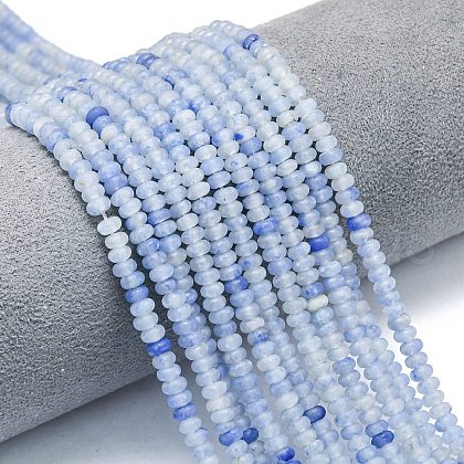Natural Blue Aventurine Beads Strands G-P575-A02-4x2mm-03-1