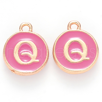 Golden Plated Alloy Enamel Charms X-ENAM-S118-08Q-1