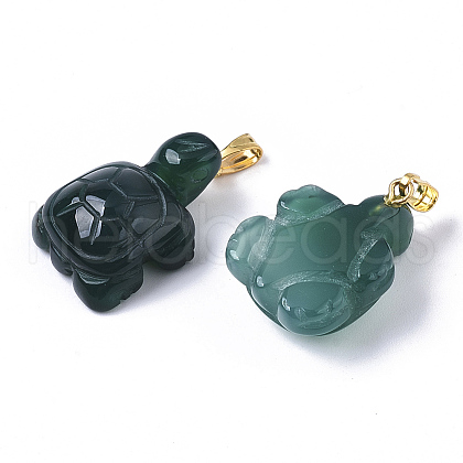 Natural Agate Pendants X-G-R459-008-1