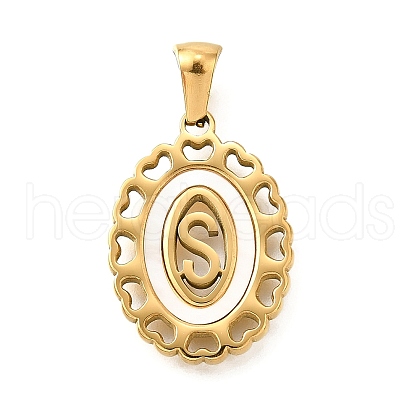 Golden 304 Stainless Steel Pendants STAS-K300-02G-S-1