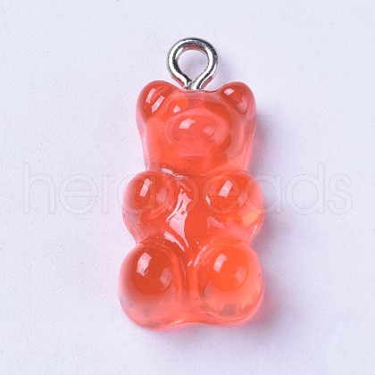 Resin Pendants RESI-WH0008-09A-1