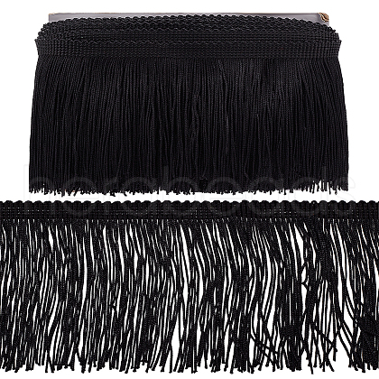 10 Yards Polyester Tassel Lace Ribbons OCOR-WH0045-23A-02-1