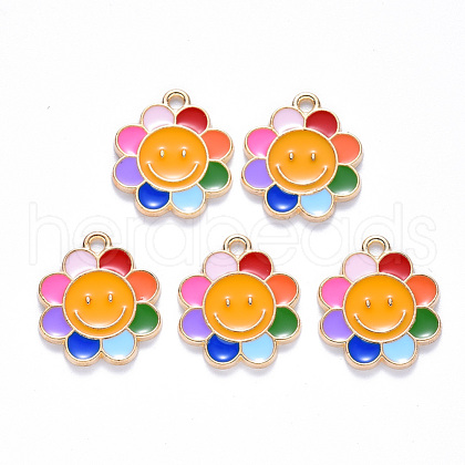 Alloy Enamel Pendants ENAM-N054-009-1