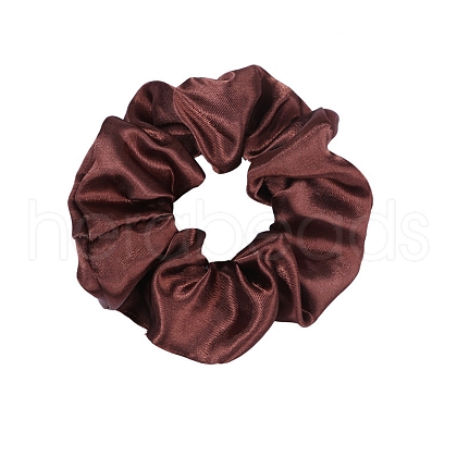 Solid Color Slick Cloth Ponytail Scrunchy Hair Ties PW-WG0966B-11-1