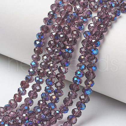 Electroplate Glass Beads Strands EGLA-A034-T3mm-I09-1