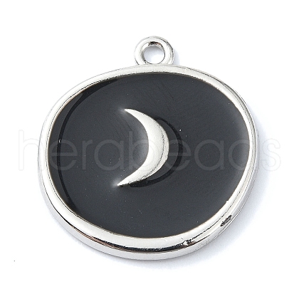 Rack Plating Alloy Enamel Pendants ENAM-Z016-06P-03-1