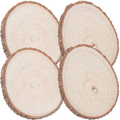 ARRICRAFT 4Pcs 4 Style Candlenut Wood Board WOOD-AR0001-16-1