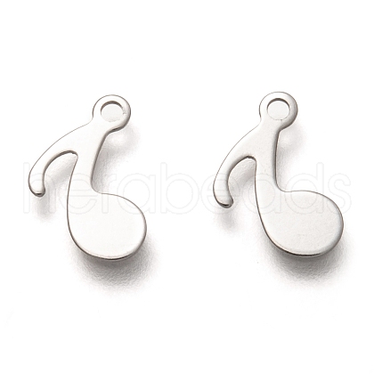 Non-Tarnish 201 Stainless Steel Charms STAS-C017-09P-1