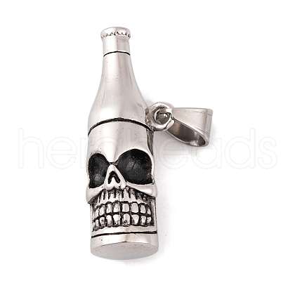 304 Stainless Steel Pendants STAS-K283-34AS-1