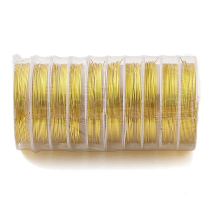 10 Rolls Round Copper Wire CWIR-C003-01F-G-1
