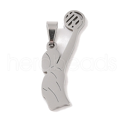 Non-Tarnish 201 Stainless Steel Pendants STAS-A094-05D-P-1
