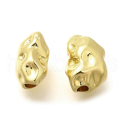 Rack Plating Nuggets Brass Beads KK-M309-43G-03-1