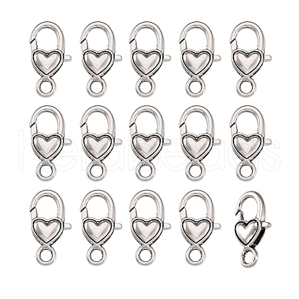 Tibetan Style Alloy Lobster Claw Clasps TIBE-KS0001-05AS-1