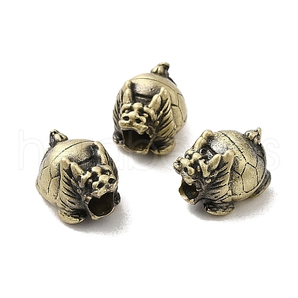 Tibetan Style Rack Plating Brass Bead KK-Q805-50AB-1