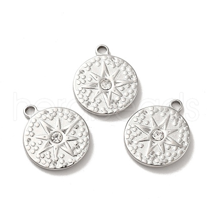 304 Stainless Steel Pendants STAS-Q001-23P-1