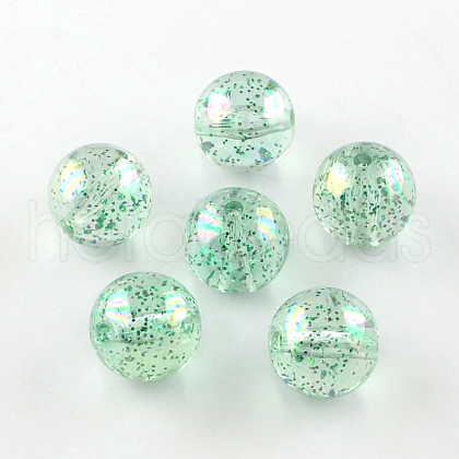 Round AB Color Transparent Acrylic Beads TACR-D005-14mm-05-1