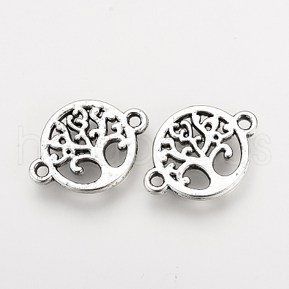 Tibetan Style Alloy Links connectors TIBE-Q077-12AS-RS-1