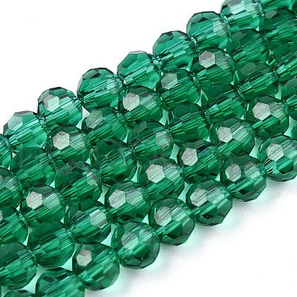 Transparent Glass Beads Strands EGLA-A035-T4mm-D18-1