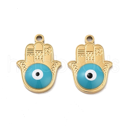 Ion Plating(IP) 316 Stainless Steel Enamel Pendants STAS-U014-72G-02-1