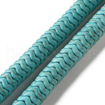 Synthetic Turquoise Dyed Beads Strands G-E594-21B-1