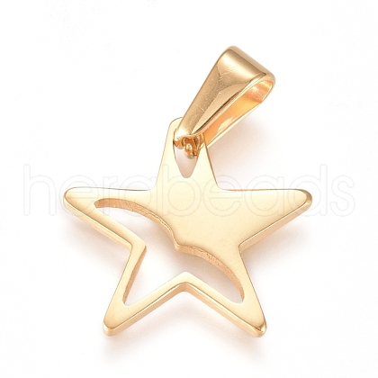 304 Stainless Steel Pendants STAS-L210-25G-1