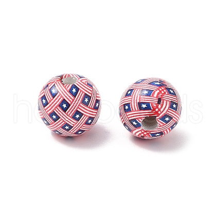 Wood European Beads WOOD-I014-01A-1