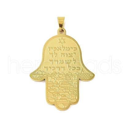 304 Stainless Steel Pendants STAS-Z069-02G-1