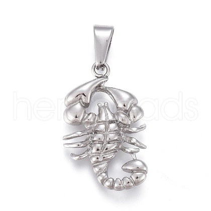 Non-Tarnish 304 Stainless Steel Pendants STAS-F252-30P-1