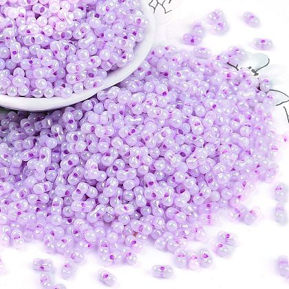 Lustered Glass Seed Beads SEED-K010-04A-1