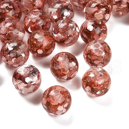 Transparent Resin with Paillette Beads RESI-G110-02B-1