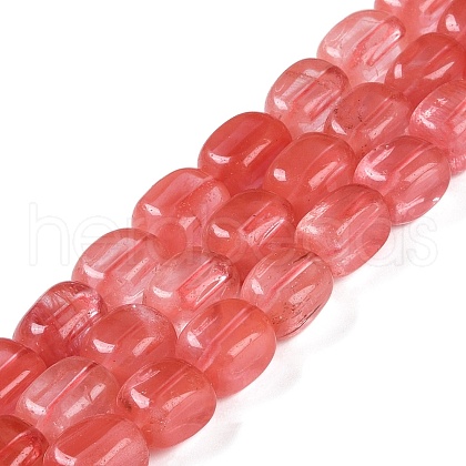 Cherry Quartz Glass Beads Strands G-M403-D02-01-1