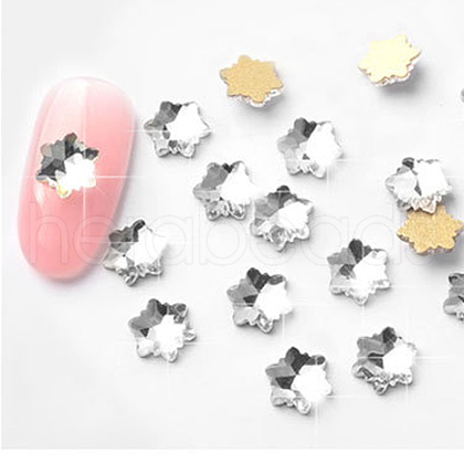 Flat Back Glass Rhinestone Cabochons MRMJ-T009-049F-1