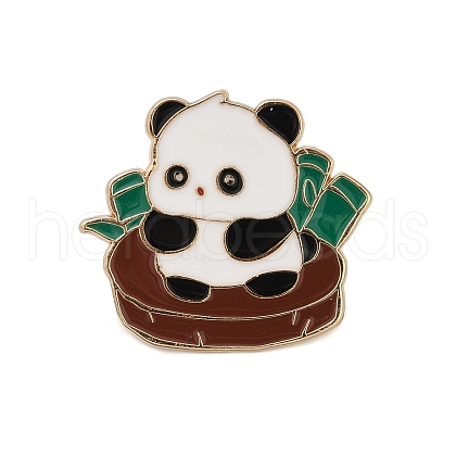 Panda Theme Enamel Pins JEWB-J006-02F-KCG-1