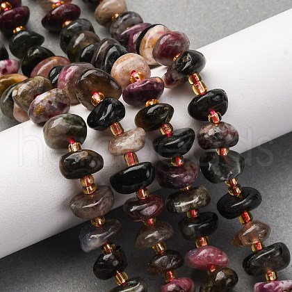 Natural Tourmaline Beads Strands G-RM250109-A4-1