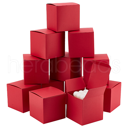 10Pcs Kraft Paper Cardboard Jewelry Gift Boxes CON-WH0001-25C-1