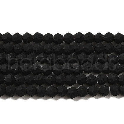 Imitate Austrian Crystal Frosted Glass Beads Strands EGLA-A039-P3mm-MD02-1