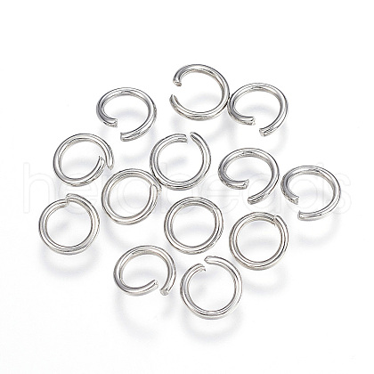 1000Pcs 304 Stainless Steel Jump Rings STAS-TAG0001-11-1