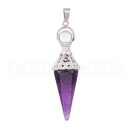 Natural Amethyst Pendants PW-WG6405D-04-1