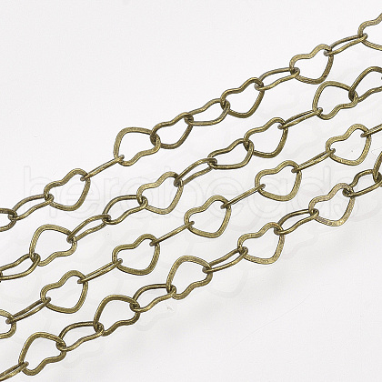 Brass Heart Link Chains CHC-T007-05AB-1