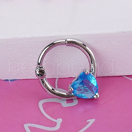 316L Stainless Steel Hoop Nose Rings WGEE114-18-1